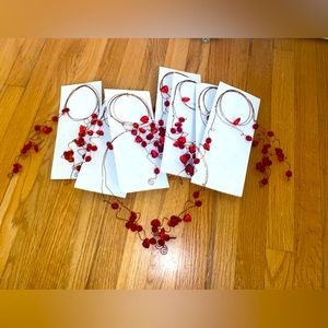 Vintage beaded heart copper wire craft materials. Crafting.